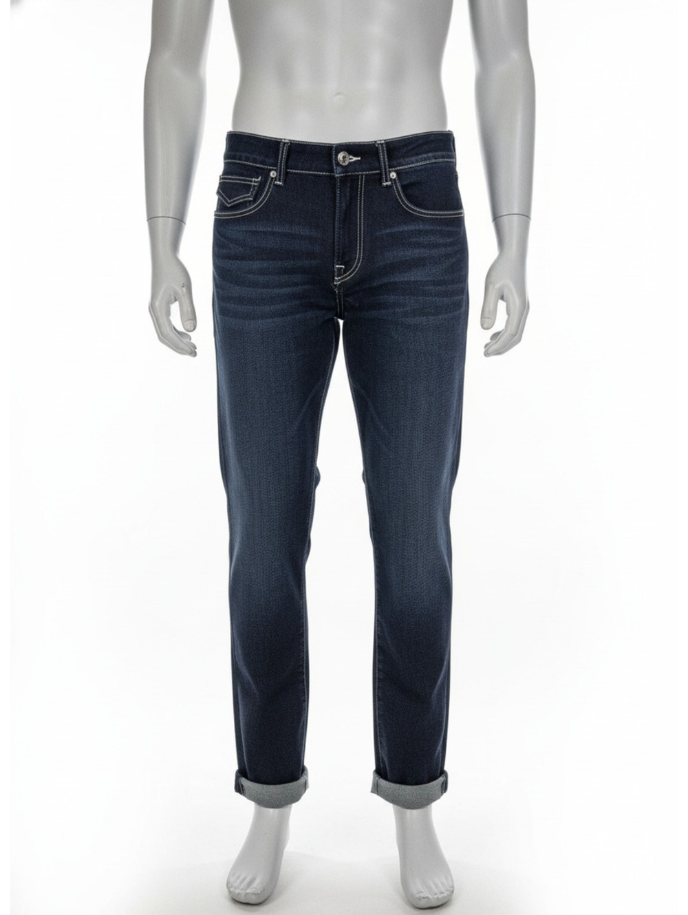 True Religion Men's Dark Blue Skinny Jeans Size W36